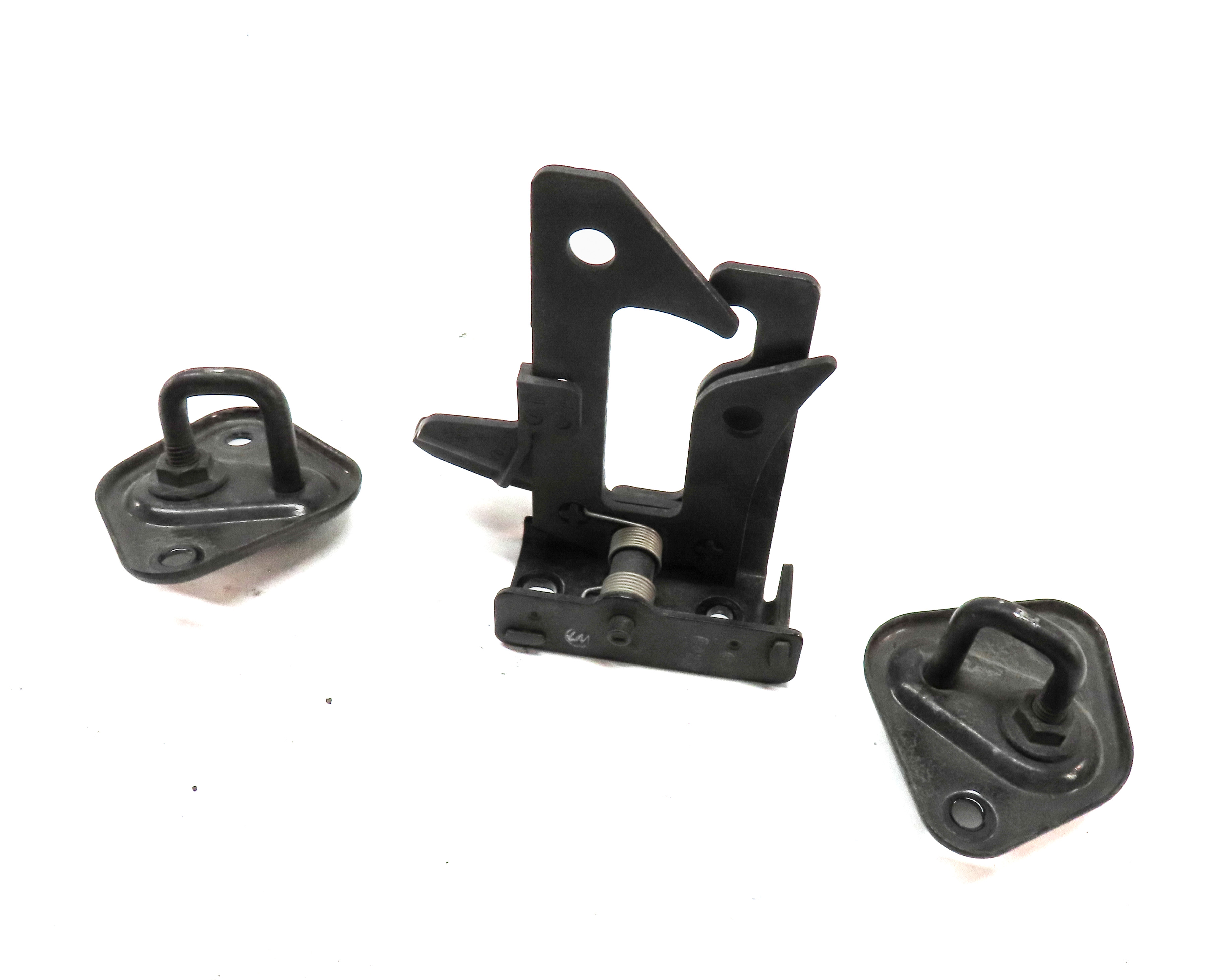 2012 MERCEDES C300 (W204) FRONT HOOD SAFETY CATCH HOOK & HOOD DAMPER SET — exact item pictured